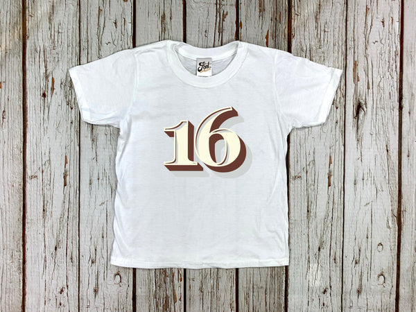 Birthdays 15, 16, 17, 18, 19, 20, 21 Male/Female T-Shirt - Stirling Shadow Font Not Found, Font: Stirling Shadow, Men's Clothes, T-Shirt: Numbers, T-Shirts, Teen Clothes, Womens Clothes 44ideas.co.uk