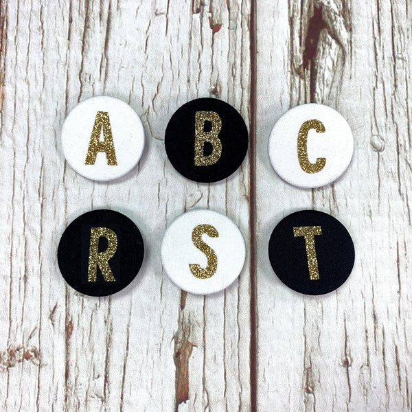 Fabric Glitter Letter Badges! Accessories, Badges, Font Not Found 44ideas.co.uk