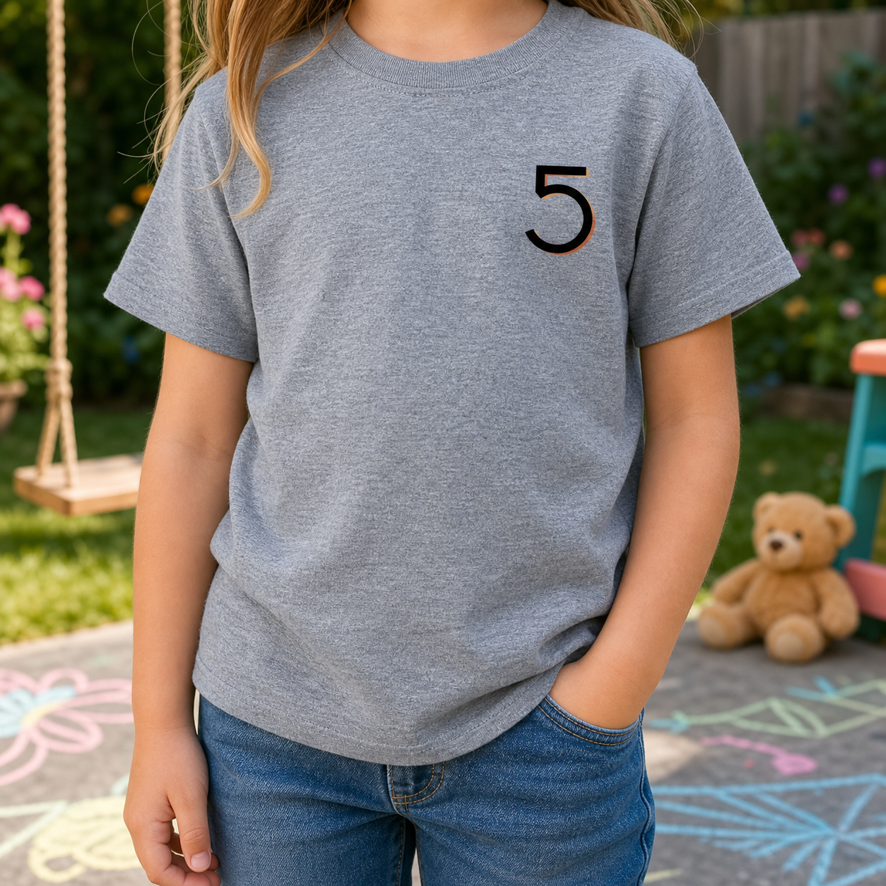 Kids Number T-shirts (Age 1-10)