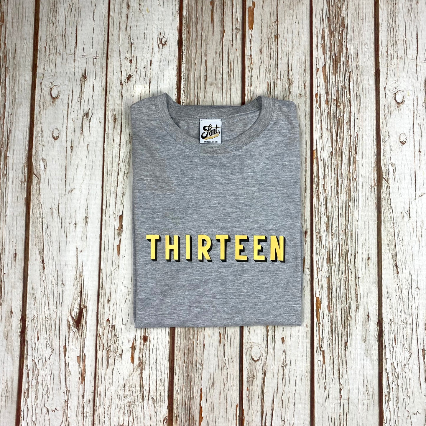 13th Birthday T-Shirt – Bingley Bang Gold Foil
