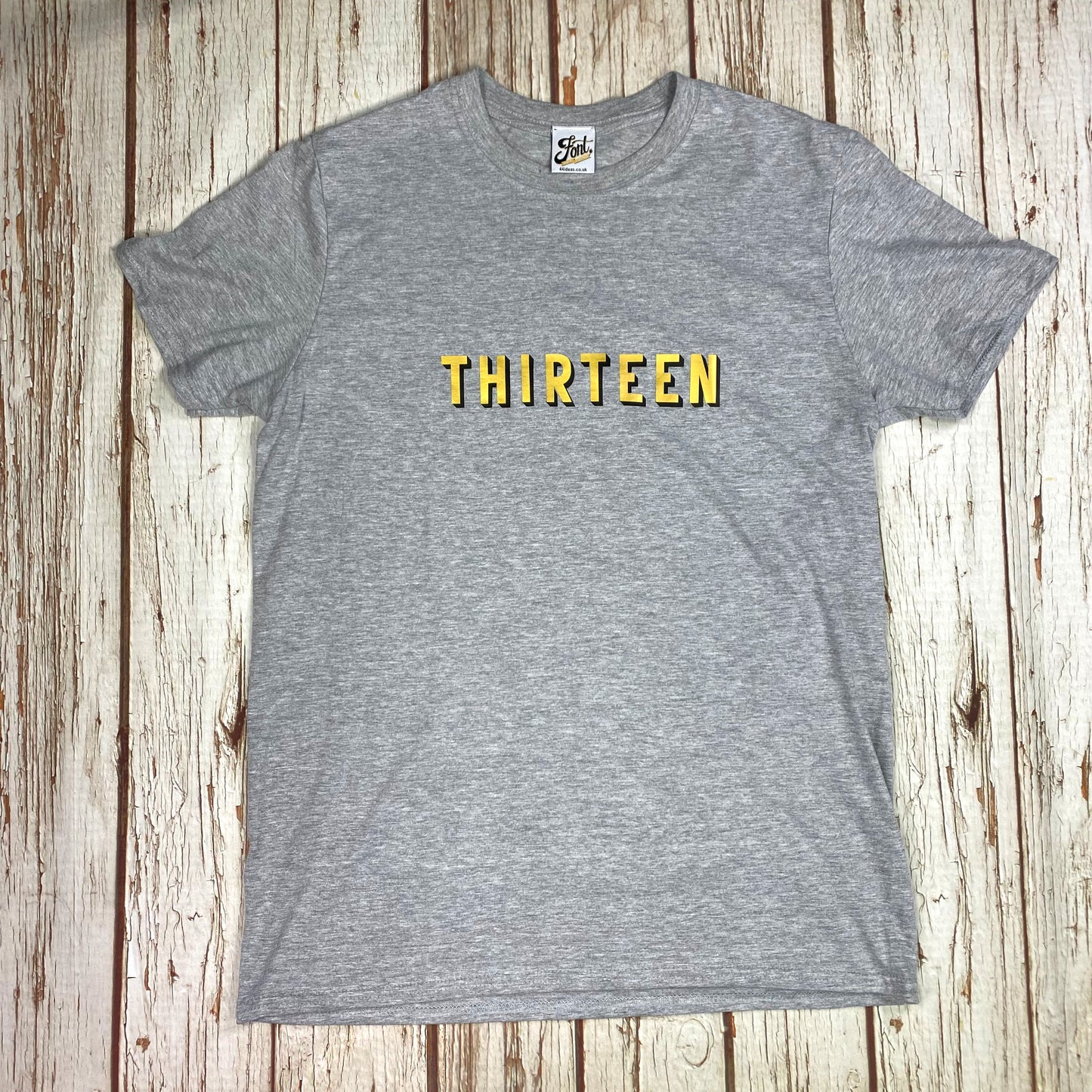 13th Birthday T-Shirt – Bingley Bang Gold Foil