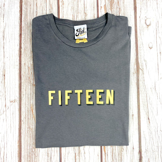 15th Birthday T-Shirt – Bingley Bang Gold Foil