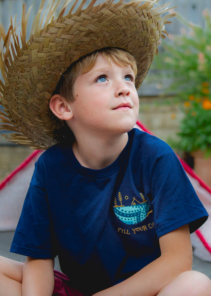 Fill Your Cup- Kids Navy T-Shirt