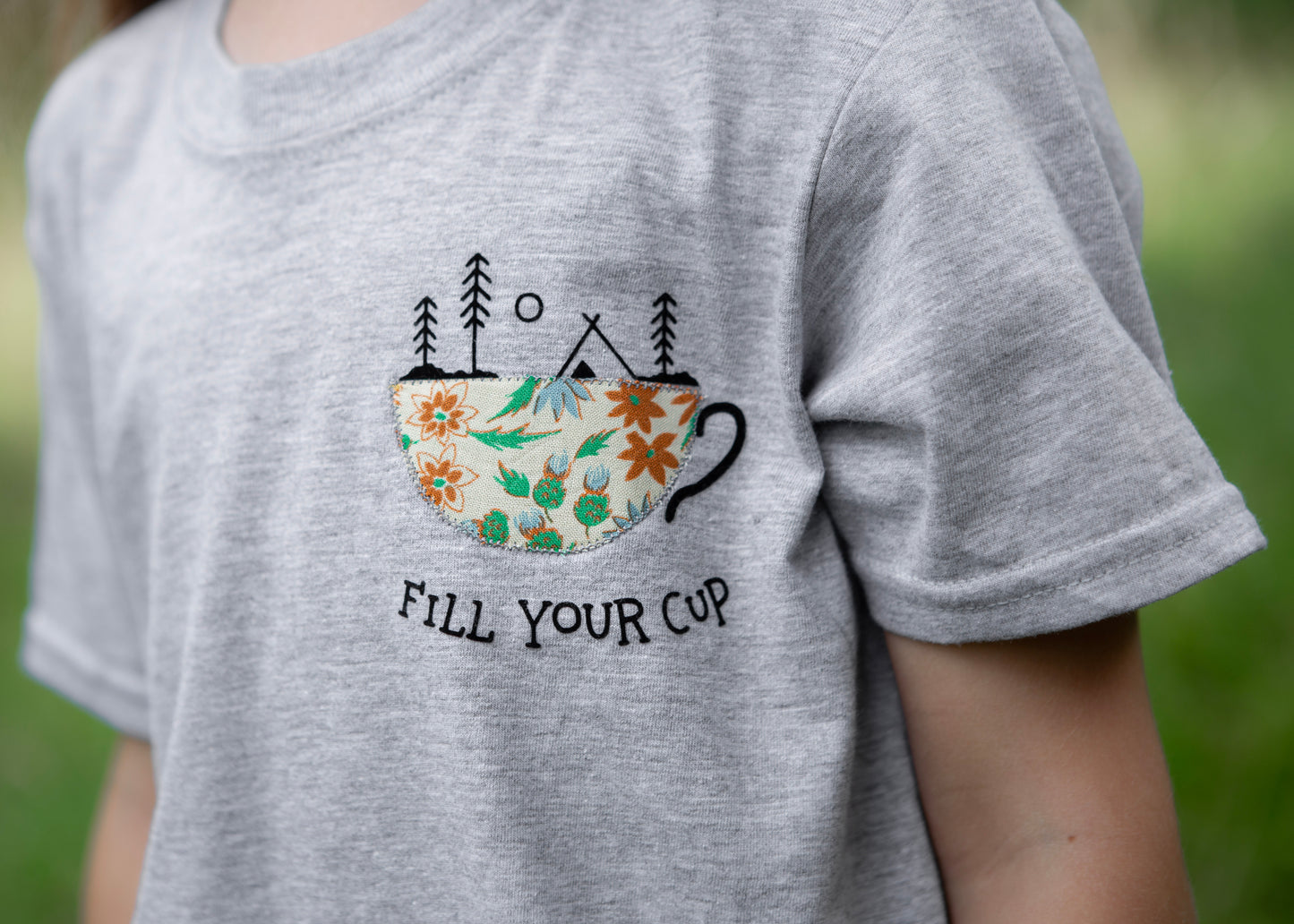 Fill Your Cup – Organic Women’s Heather T‑Shirt