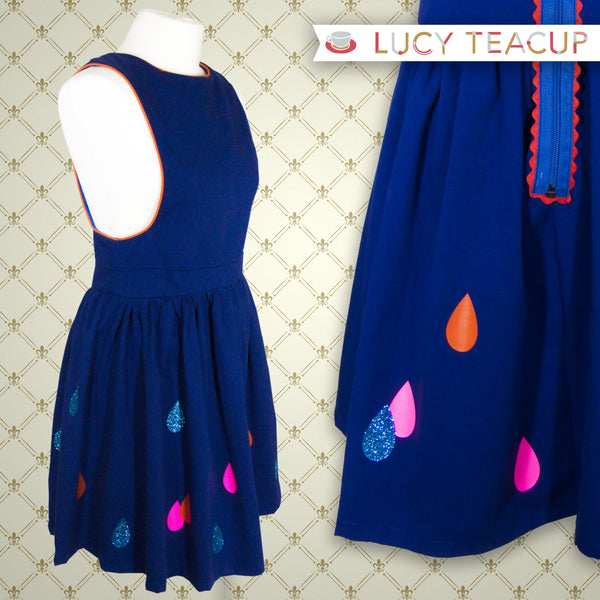 Blue Pinafore Woman’s Dress