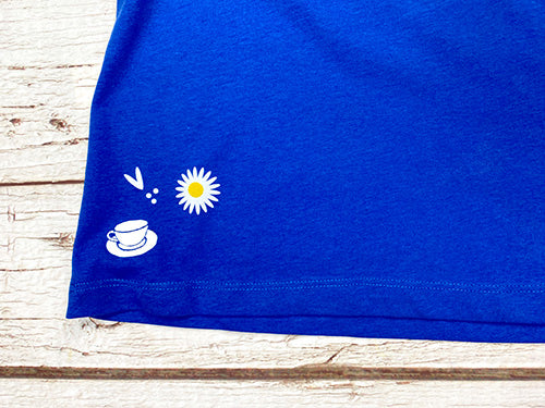 Ready to Ship: Daisy Organic Blue Women’s T-Shirt M