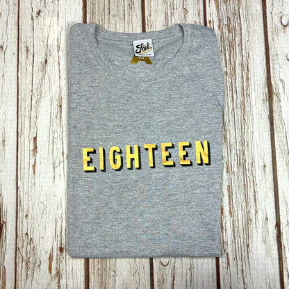 16th, 17th & 18th Birthday T-Shirt – Bingley Bang Gold Foil