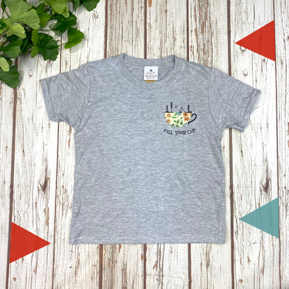 Fill Your Cup - Kids Heather T-Shirt