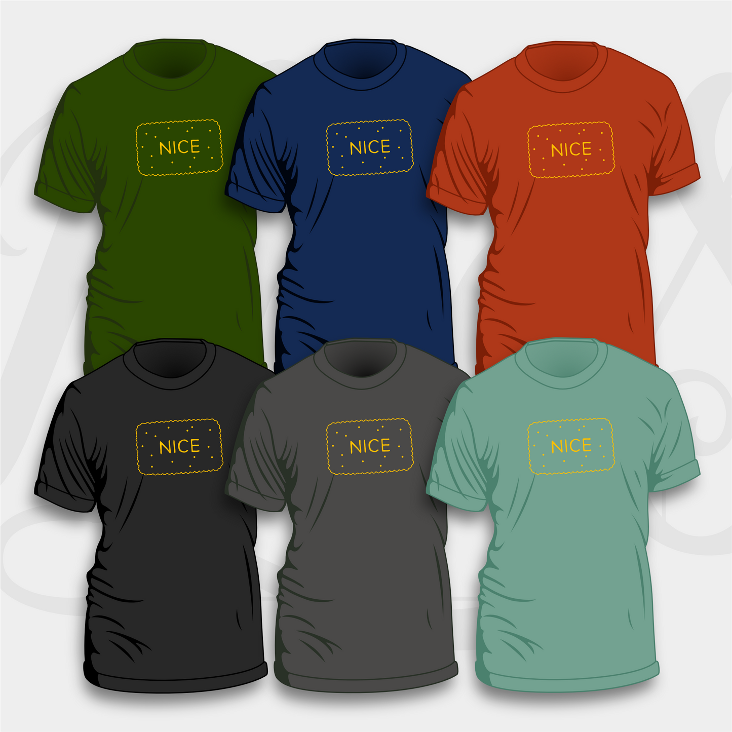 Nice Biscuit T‑Shirt – Unisex & Women’s Cut (Handmade UK)