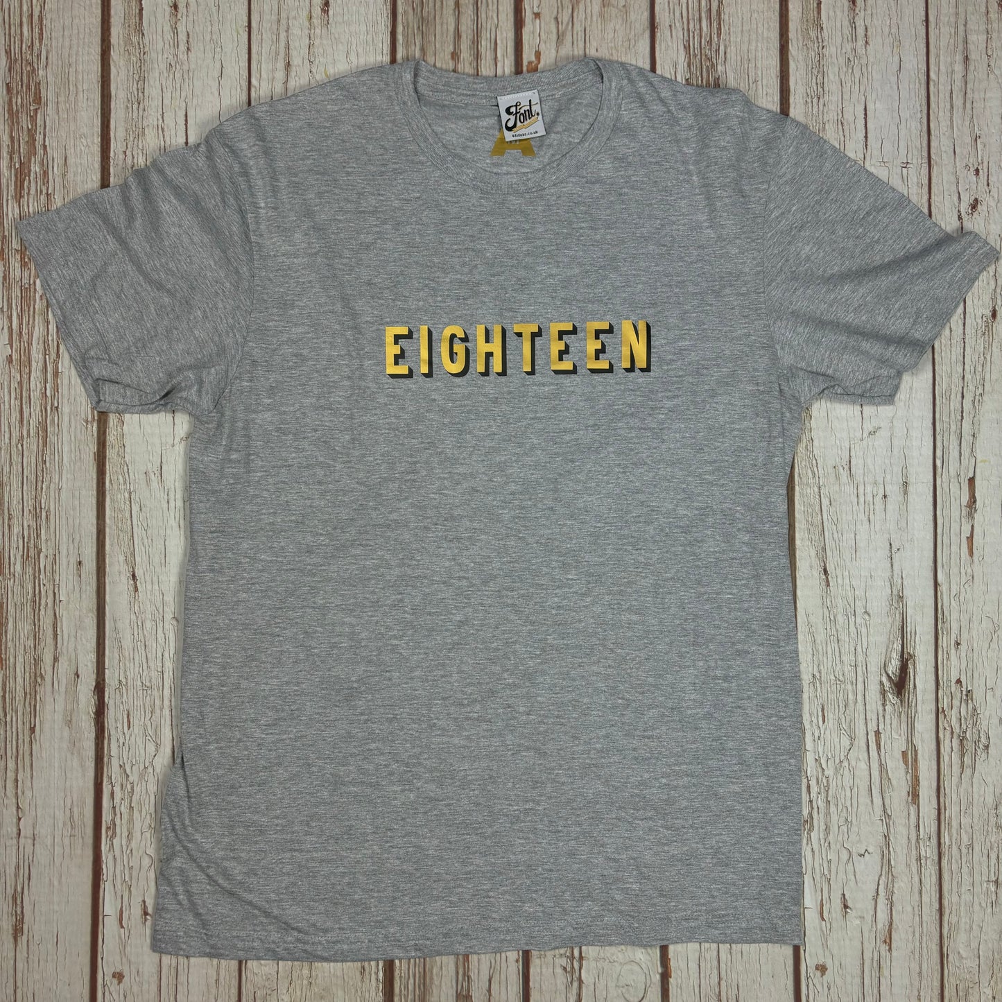 Bingley Bang Written Age Birthday T-Shirt – Gold Foil