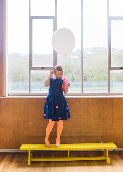 Blue Pinafore Woman’s Dress