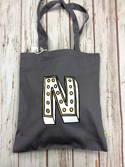 Juniper Red Font Tote Bag – Organic Cotton