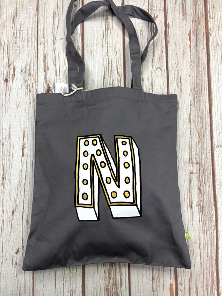 Juniper Red Font Tote Bag – Organic Cotton