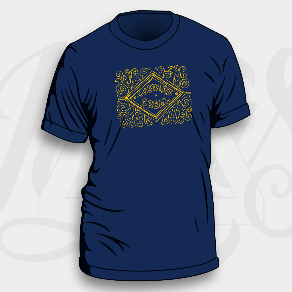 Custard Cream – Unisex & Women’s Cut T‑Shirt