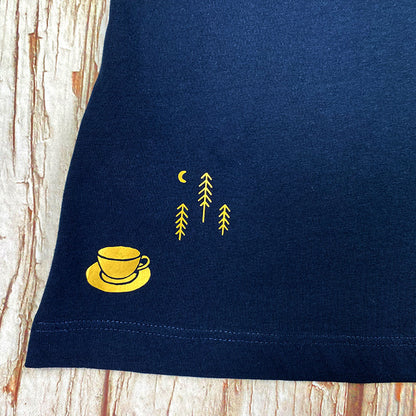 Fill Your Cup - Organic Cotton Women’s Navy T-Shirt