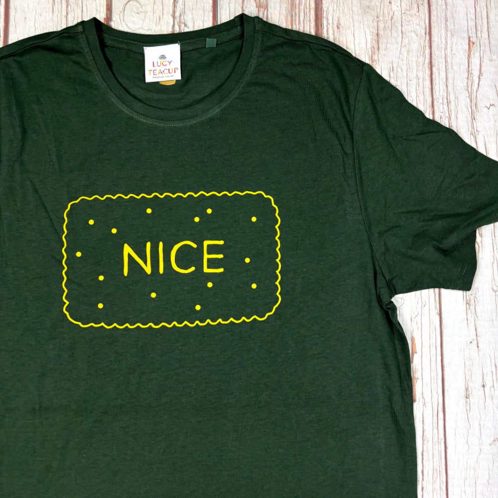 Nice Biscuit T‑Shirt – Unisex & Women’s Cut (Handmade UK)