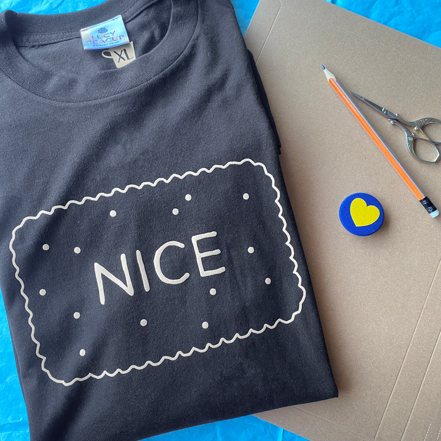 Nice Biscuit T‑Shirt – Unisex & Women’s Cut (Handmade UK)