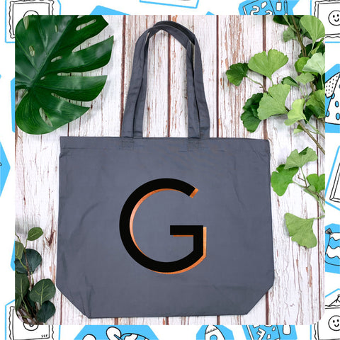Made to Order: Letter Organic Shopper Bag - Branson