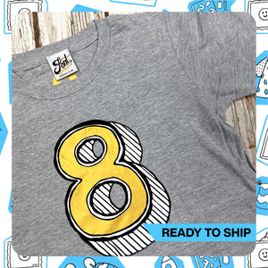 Ready To Ship: Kids 8 T-Shirt~ Age 7-8