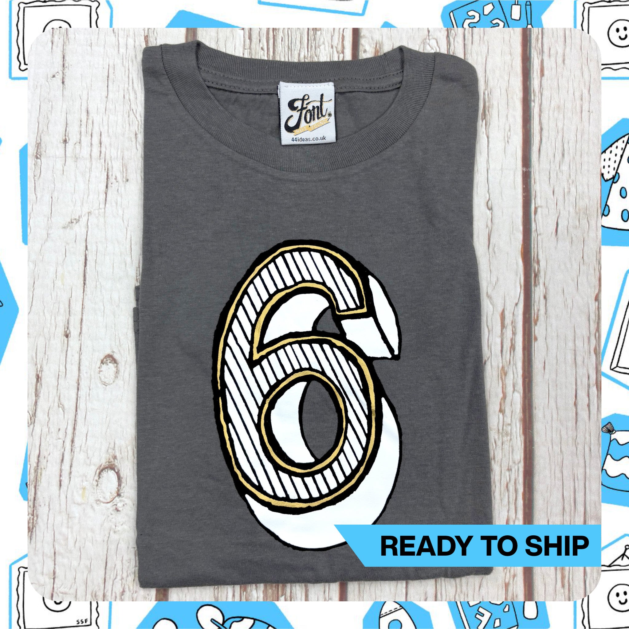 Ready To Ship: Kids 6 T-Shirt~ Age 5-6