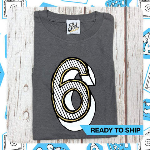 Ready To Ship: Kids 6 T-Shirt~ Age 5-6
