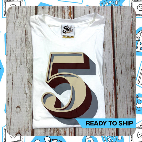 Ready To Ship: Kids 5 T-Shirt~ Age 5-6