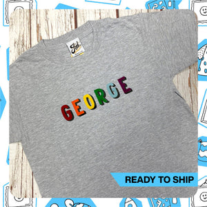 Ready To Ship: Kids George T-Shirt~ Age 7-8