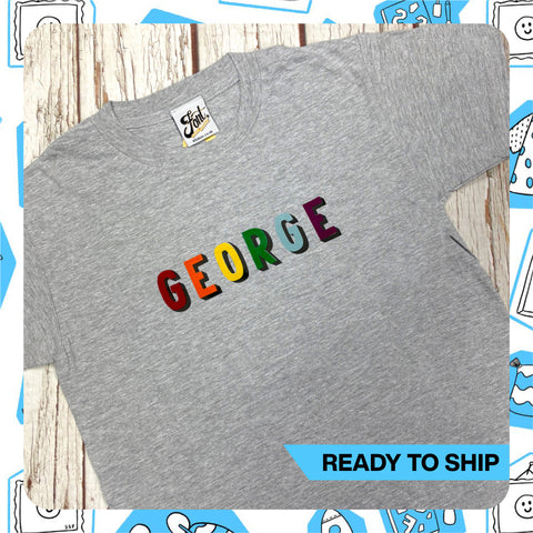Ready To Ship: Kids George T-Shirt~ Age 7-8