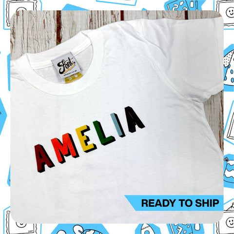 Ready To Ship: Kids Amelia T-Shirt~ Age 5-6