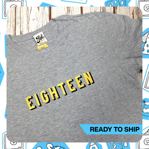Ready To Ship: Number 18 T-Shirt~ size M