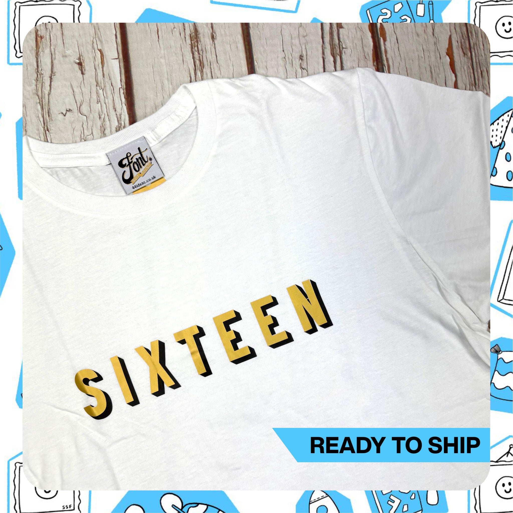 Ready To Ship: Number 16 T-Shirt~ size S