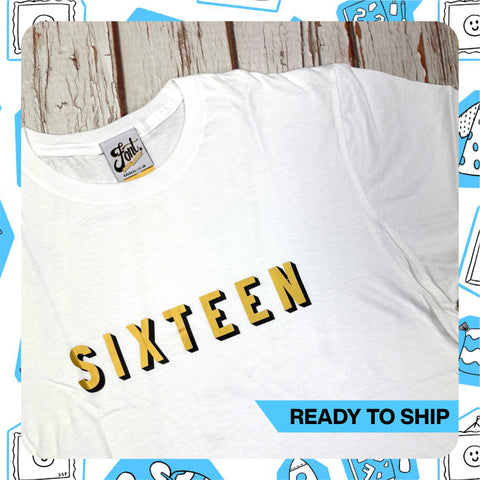 Ready To Ship: Number 16 T-Shirt~ size S