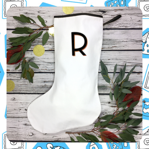 Made to Order: Christmas Personalised Large White Stocking - Branson