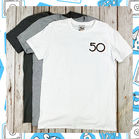 Made to Order: Men's Birthday Age T-Shirt - Branson