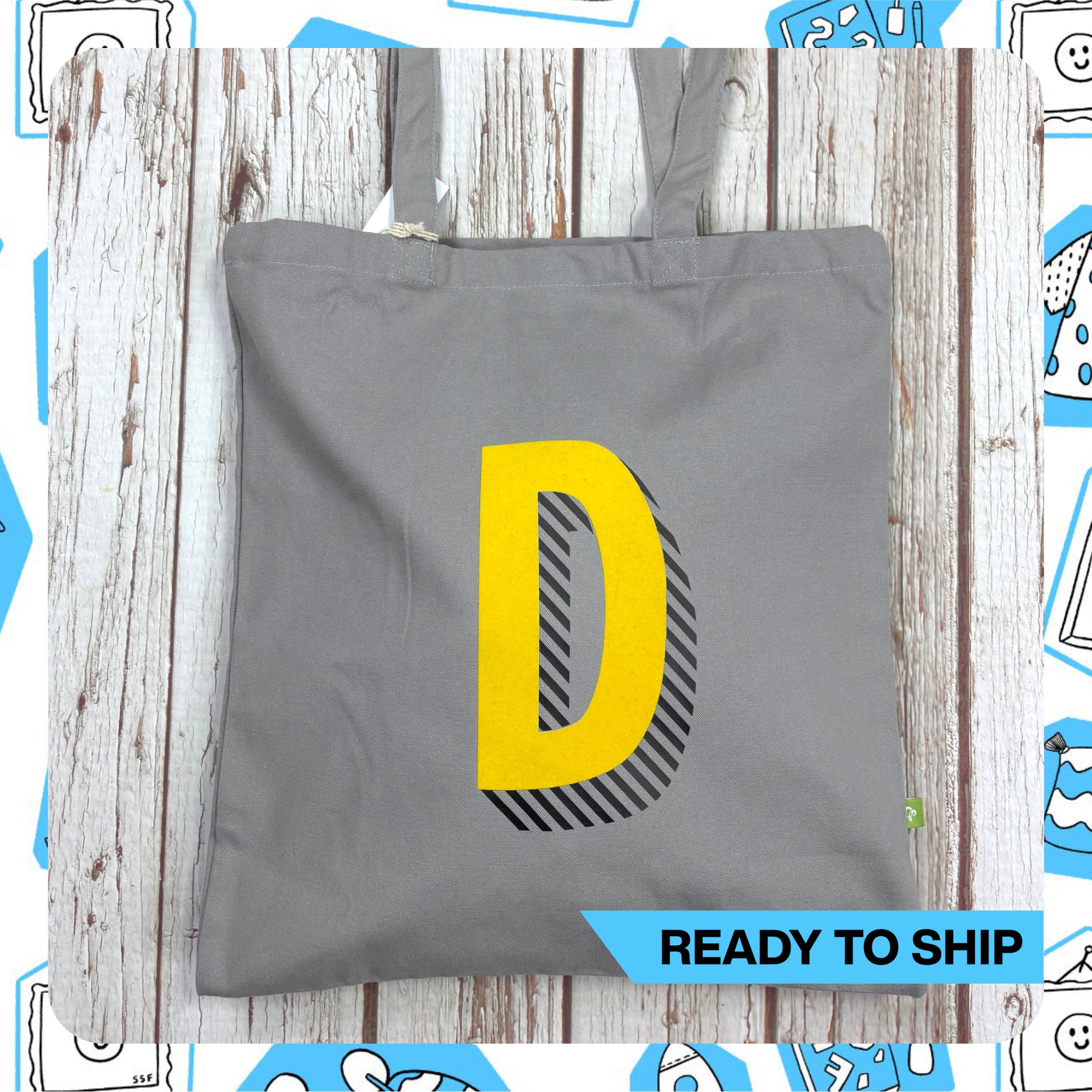 Ready to Ship: Organic Tote Bag- Bradford Buzz D