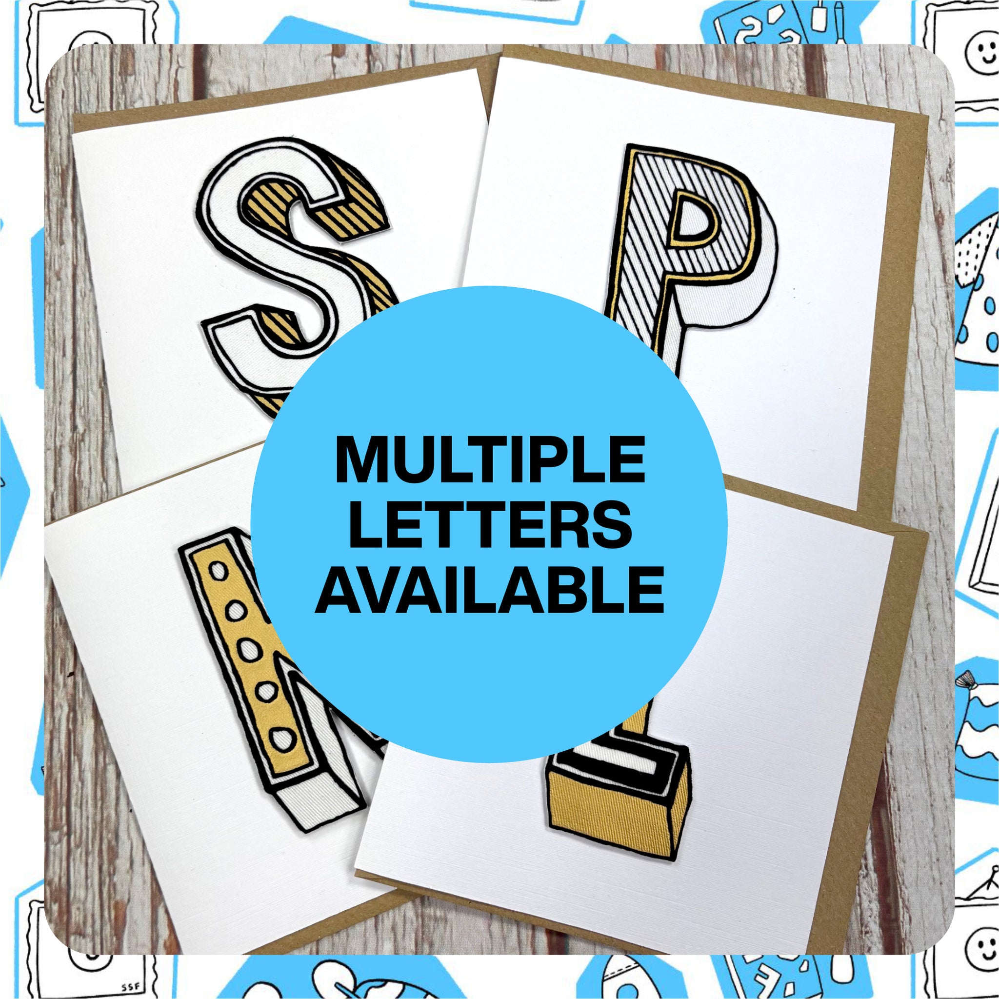 Ready To Ship: Letter cards ~ Juniper Red