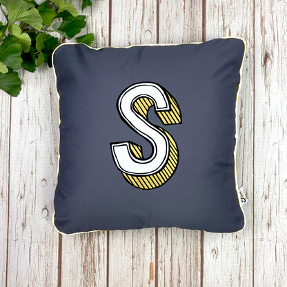 Personalised 17" Handmade Cushion Cover – Juniper Red Font