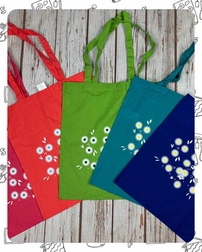 Ready To Ship:  Totes- Daisy Print