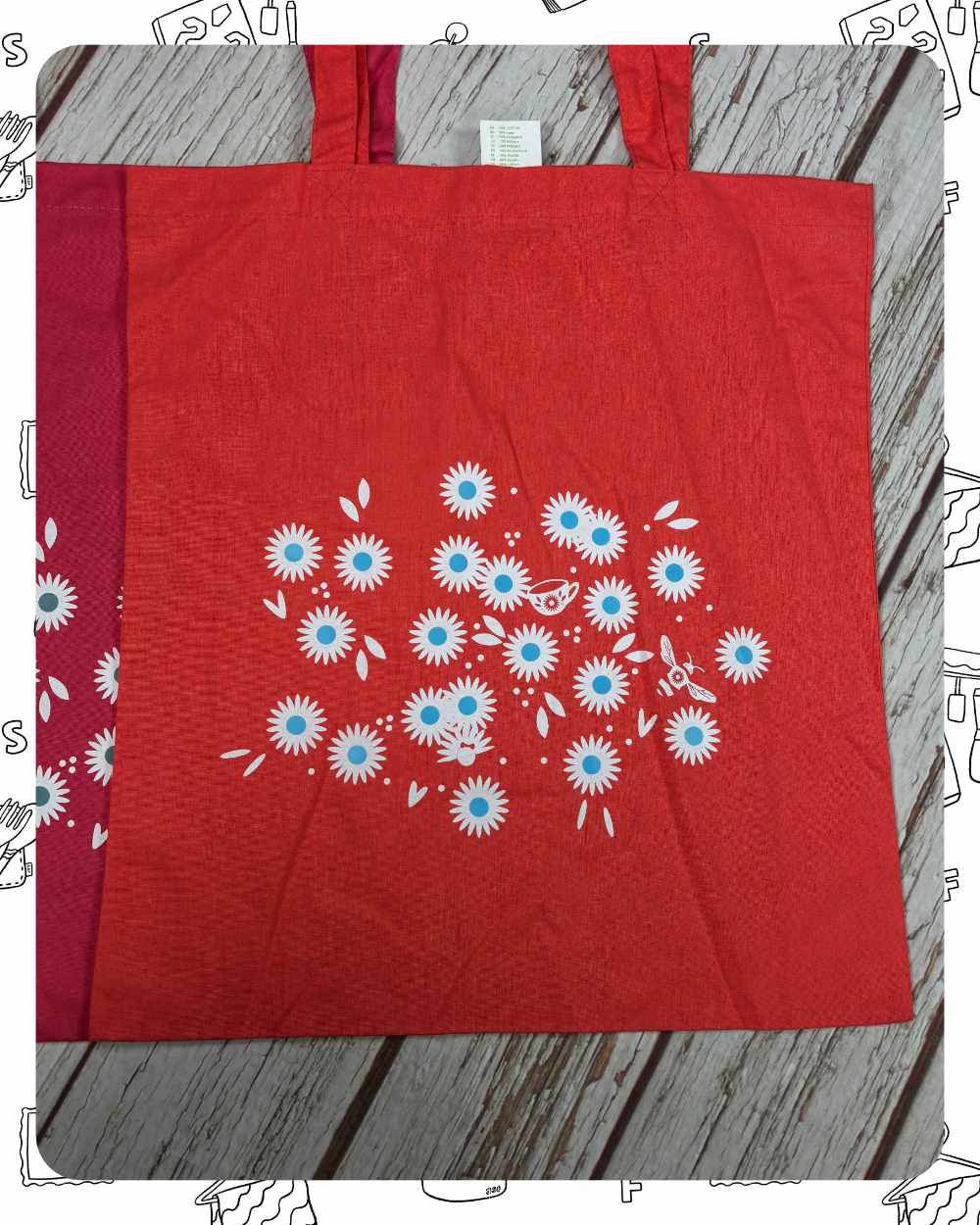 Ready To Ship:  Totes- Daisy Print