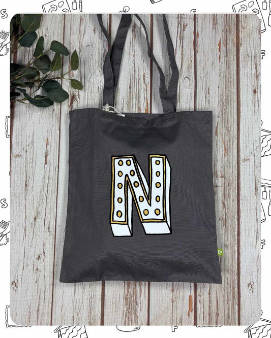 Ready To Ship: Organic Shopper- Letter N