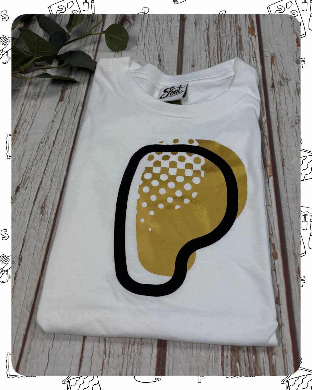 Ready To Ship: Kids White T-Shirt- P Fat Babs- Age 9-11 Years