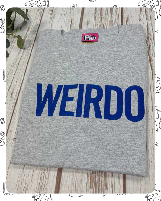 Ready To Ship: Kids Heather T-Shirt- Weirdo- age 12-14 years