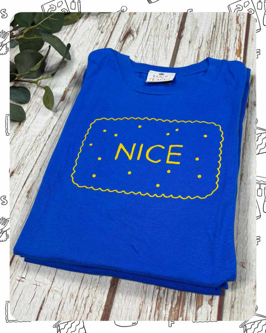 Ready To Ship: Kids Royal Blue T-Shirt- Nice- age 5-6, 7-8, 9-11 years