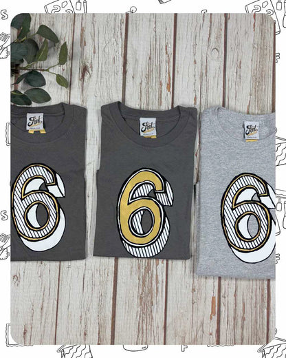 Ready To Ship: Kids T-Shirt- Six- age 5-6, 7-8 years