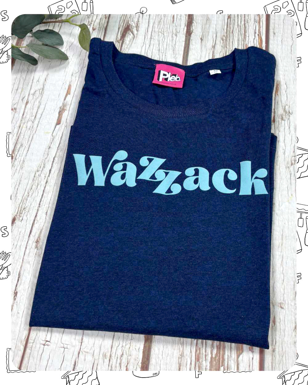 Ready To Ship: Womens Navy T-Shirt- Wazzack- Size XS