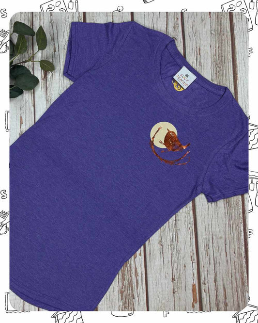 Ready To Ship: Womens Purple T-Shirt- Wren- Size XS & S