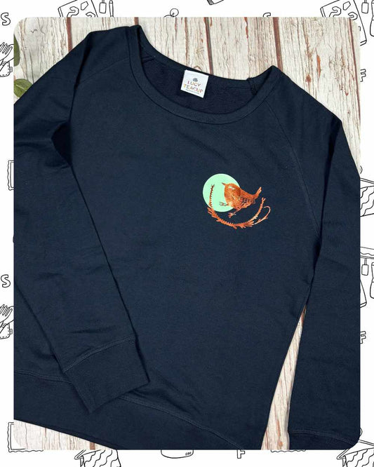 Ready To Ship: Women's Navy Sweatshirt Wren- Size M