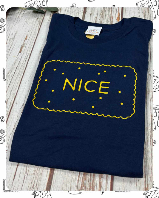 Ready To Ship: Unisex Navy T-Shirt Nice- Size S