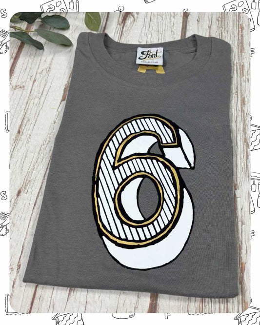 Ready To Ship: Kids T-Shirt- Six- age 5-6, 7-8 years