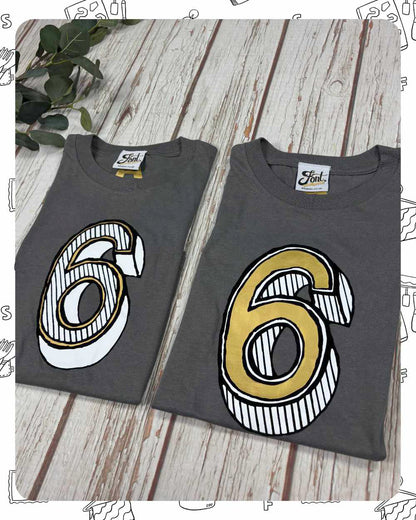 Ready To Ship: Kids T-Shirt- Six- age 5-6, 7-8 years